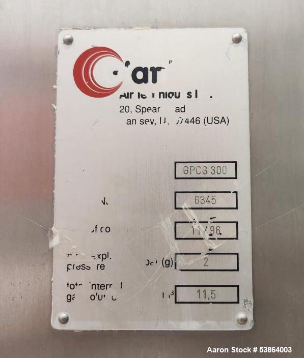 Glatt #GPCG-5, Fluid Bed Dryer/Granulator, Stainless Steel, spray granulation Inserts, 2 Bar, 5.5 kW Blower - Image 3