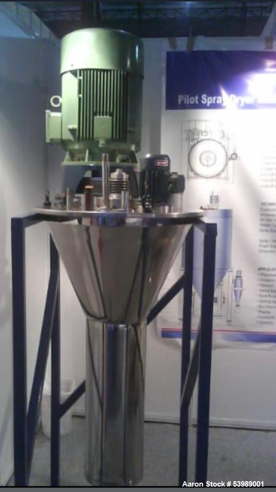 MK Manufacturing #MKM-CD-250, Atomizer, Stainless Steel 316, Spray Disk, 9k-13k RPM w/ sensors, Insulated - Image 1
