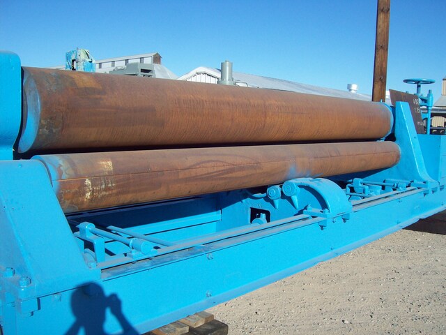 16' x 1" Hilles & Jones, 3 roll, 21" top roll, 60 HP variable speed, hydraulic drop, PLC, no pit - Image 2