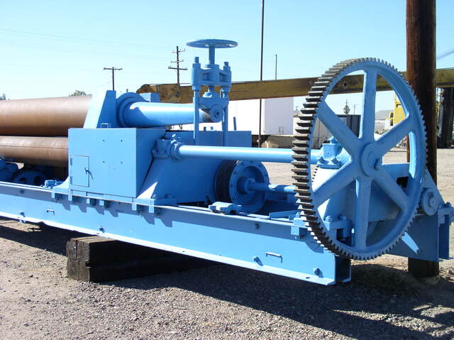 16' x 1" Hilles & Jones, 3 roll, 21" top roll, 60 HP variable speed, hydraulic drop, PLC, no pit - Image 3