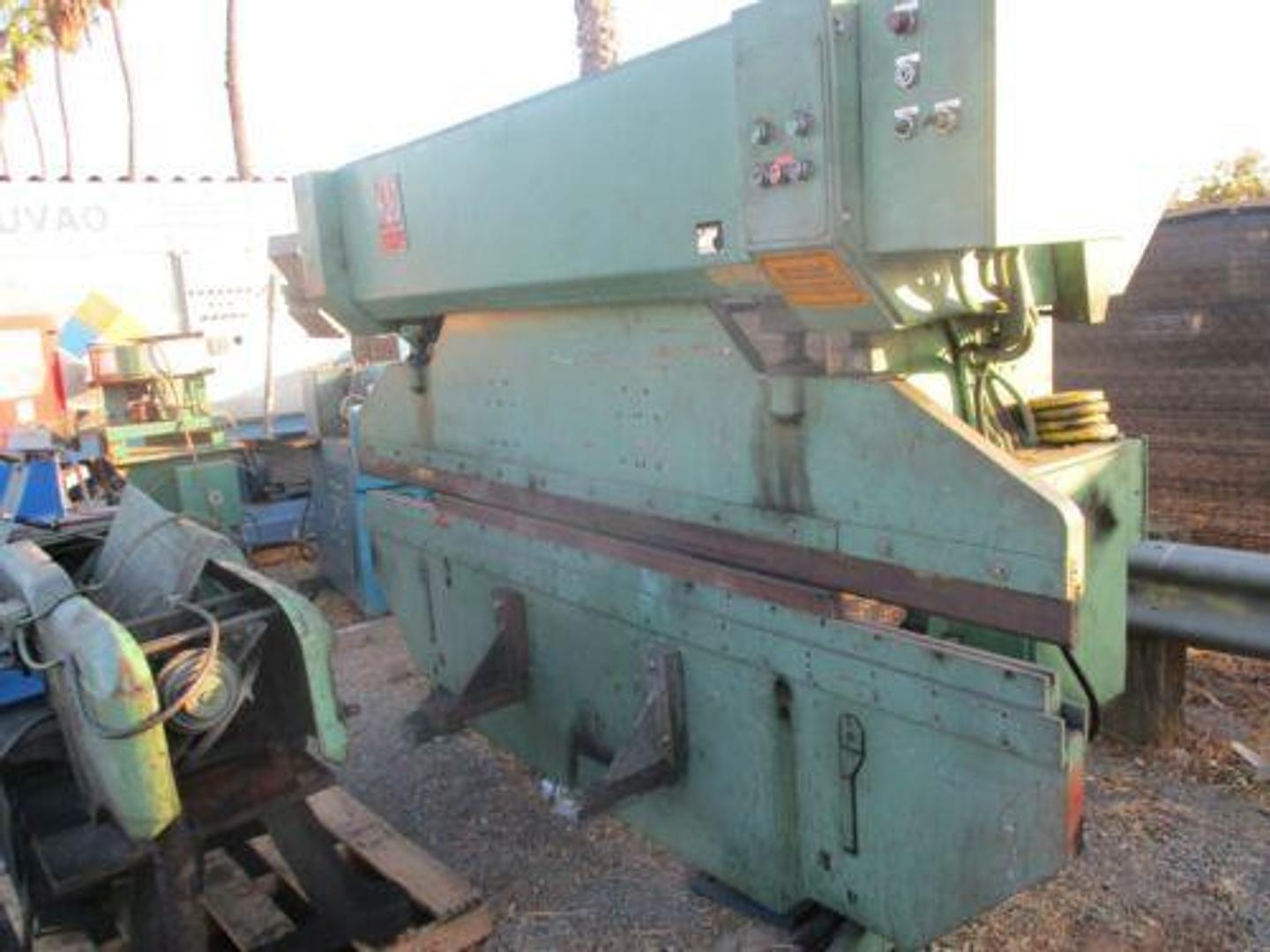 60 Ton, HJO, hydraulic press brake, 10' overall, motorized ram - Image 1