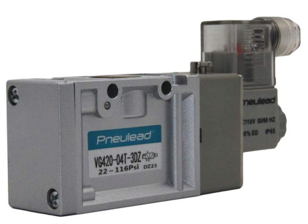 1/2" Pneulead #VG420-04T-3DZ, pneumatic Solenoid valves 2 position 3 way AC110V - Image 2
