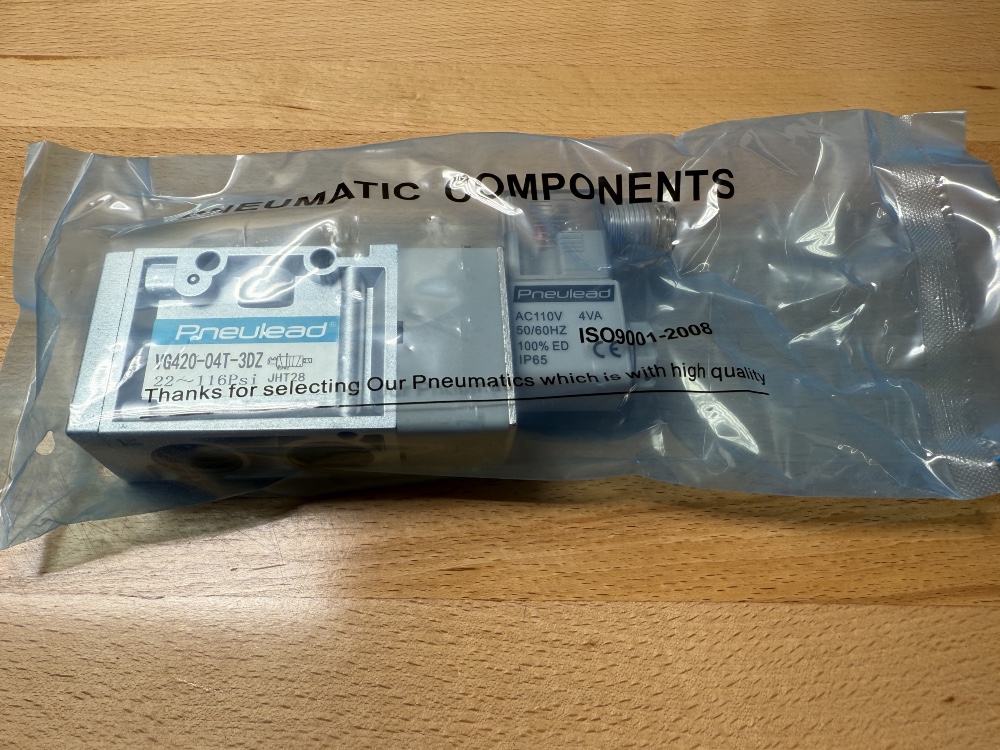 1/2" Pneulead #VG420-04T-3DZ, pneumatic Solenoid valves 2 position 3 way AC110V - Image 4