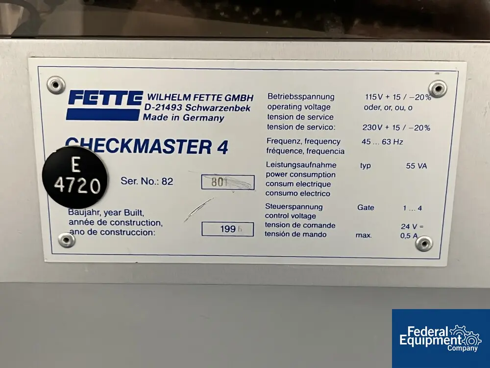 Tablet tester, Fette Checkmaster #4, 230/115 V., 1996 - Image 2
