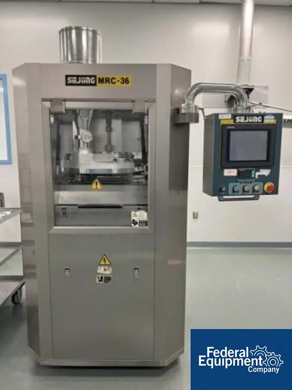 8 Ton Sejong #MRC-36N, Rotary Tablet Press, 36 Station, 0.629" diameter x 0.748" fill max, 216K TPH - Image 1