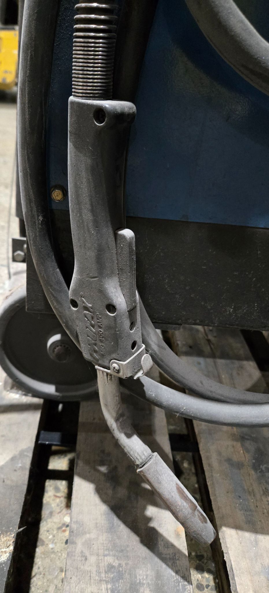 450 Amps, Miller #Deltaweld-450, arc welder with wire feeder & cart - Image 4