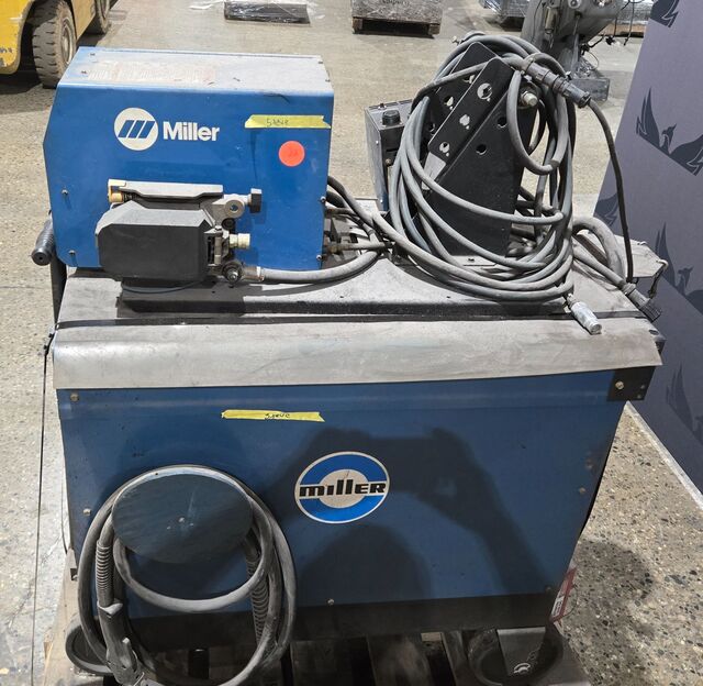 450 Amps, Miller #Deltaweld-450, arc welder with wire feeder & cart - Image 5