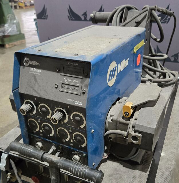 450 Amps, Miller #Deltaweld-450, arc welder with wire feeder & cart - Image 9