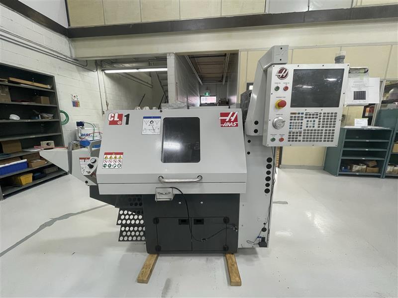Haas #CL-1, CNC chucker lathe, 11" swing, 1" bar, 5" diameter x 12" L max, 5 HP, 6k RPM, 220 V., Haas cnc - Image 1