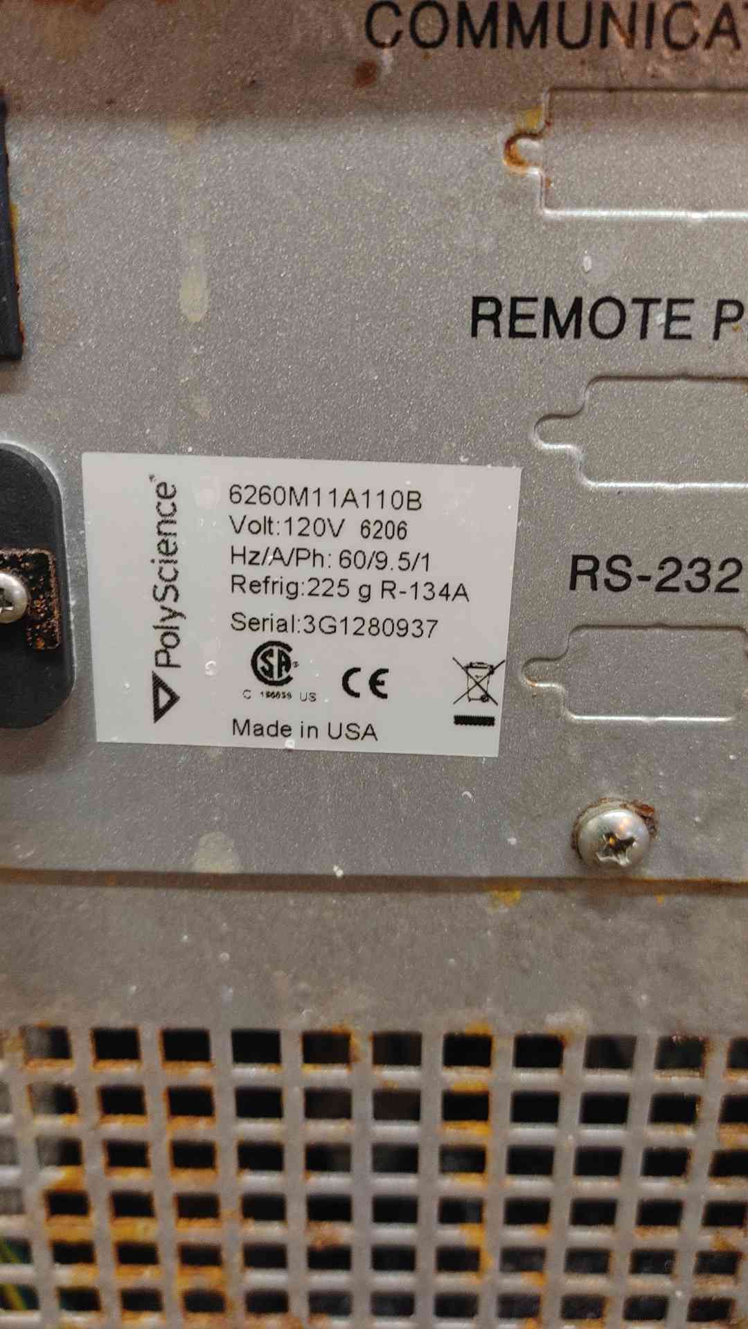 PolyScience #6260M11A110B, Chiller, R-134A, 1 Phase, 9.5 Amps, 120 V - Image 4