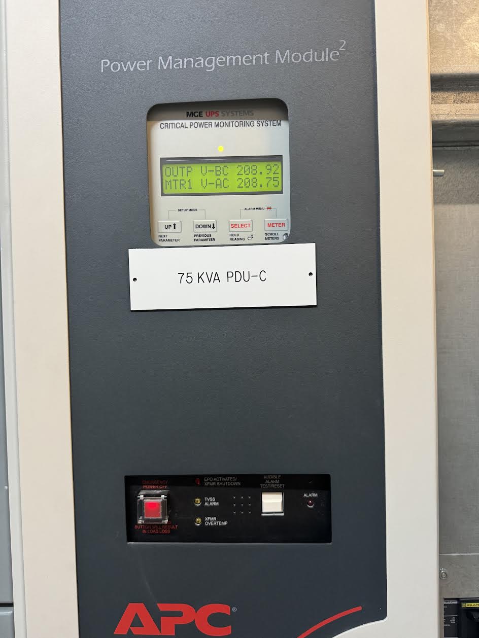 75 KVA MGE #PMN084-42-075, PDU, 3 Phase, 90/208 Amps, 480 x 208 V, 2023 - Image 3