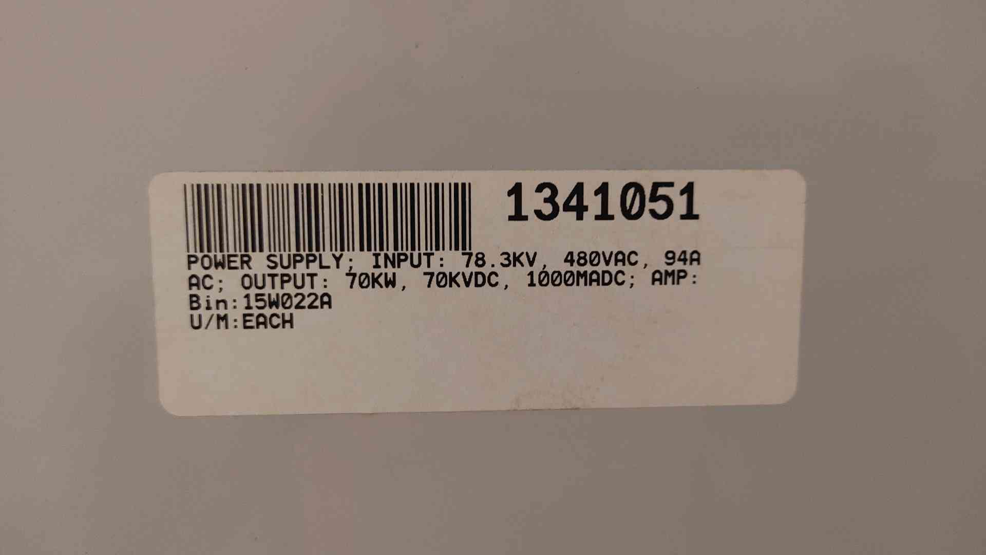 Entela #PowerPlus-PP070, 78.3 kVA, 480 VAC Input, 70 kW, 70 VDC Output - Image 3