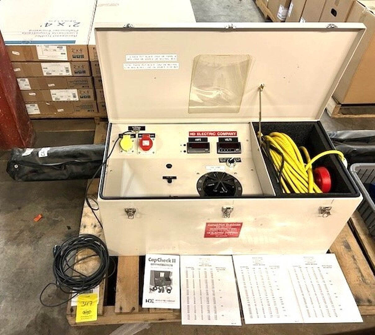 HD Electric CC-II/100, cap check ii sub station type capacitor, 115 Volts, 13 amps, 2013 - Image 1