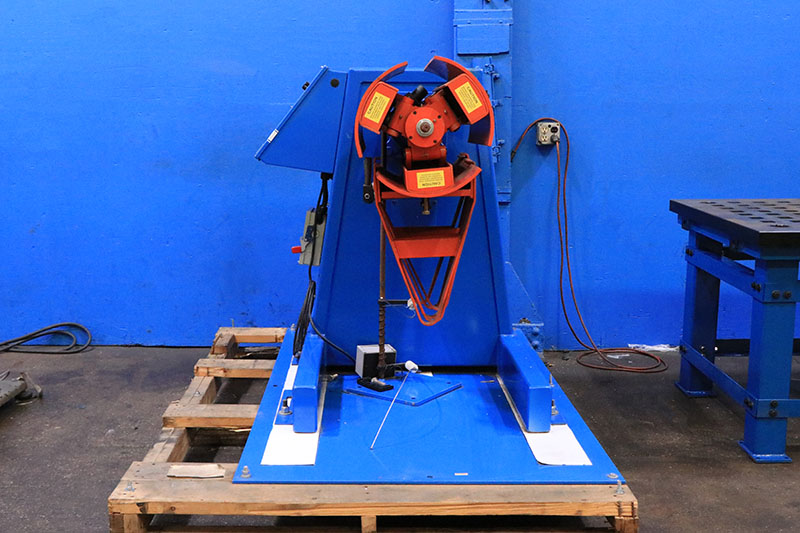 2500 lb. Press Room Eqpt #PR-122500-DC-GLGRSBD, uncoiler, 12" width, 48" outside dimensions, 15.5"-20"ID, 30 - Image 1