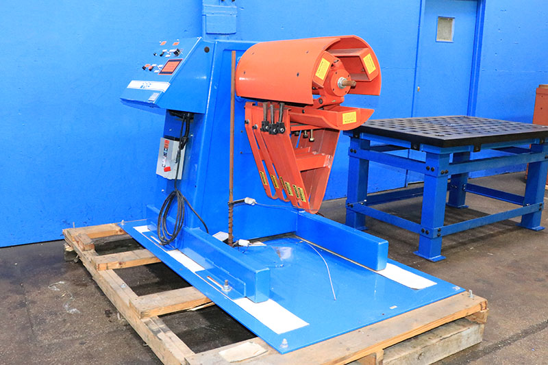 2500 lb. Press Room Eqpt #PR-122500-DC-GLGRSBD, uncoiler, 12" width, 48" outside dimensions, 15.5"-20"ID, 30 - Image 2
