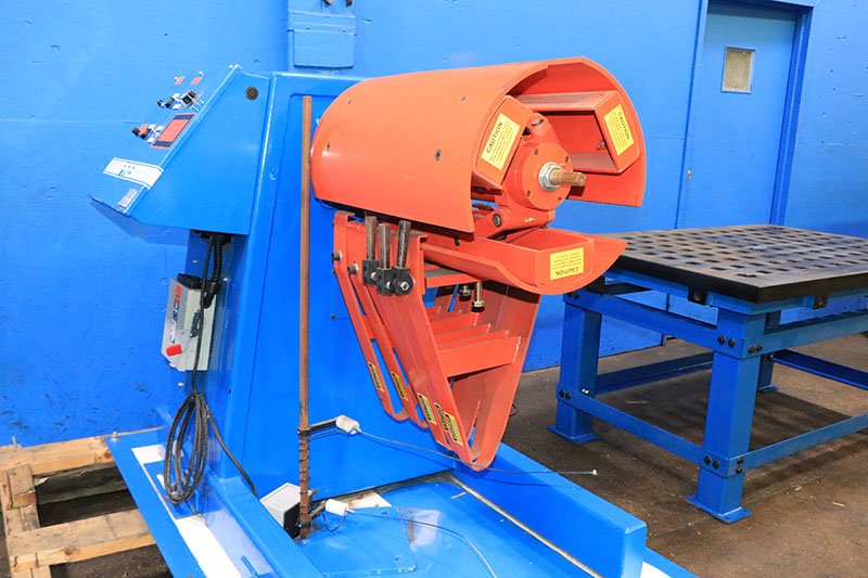 2500 lb. Press Room Eqpt #PR-122500-DC-GLGRSBD, uncoiler, 12" width, 48" outside dimensions, 15.5"-20"ID, 30 - Image 4