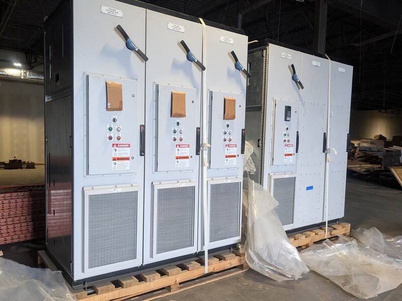 Allen Bradley, 4000 amp transformer & VFD bank, 6 x 700 HP, new surplus, 2019 - Image 4