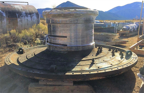15' x 19' Nordberg, Ball Mill, 2 pc shell, Westinghouse Synch 3000 HP, spare pinion - Image 2