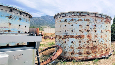 15' x 19' Nordberg, Ball Mill, 2 pc shell, Westinghouse Synch 3000 HP, spare pinion - Image 3