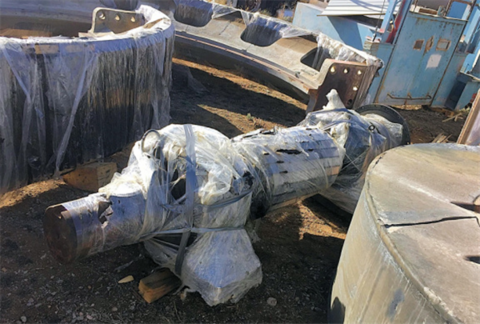 15' x 19' Nordberg, Ball Mill, 2 pc shell, Westinghouse Synch 3000 HP, spare pinion - Image 6