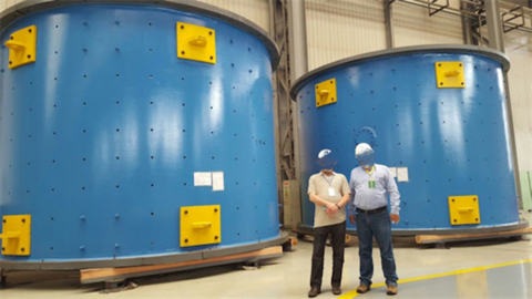 18' x26'6" Citic, #EGL Ball Mill, 5496 HP WEG Motor, rubber liners, Unused - Image 4