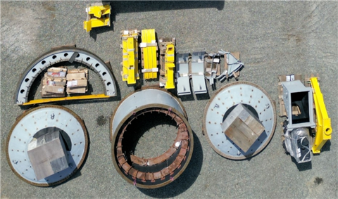 12.1' X 4.9' Outotec, Sag Mill, 350 HP WEG motor, grate discharge, Unused, 2017 - Image 1