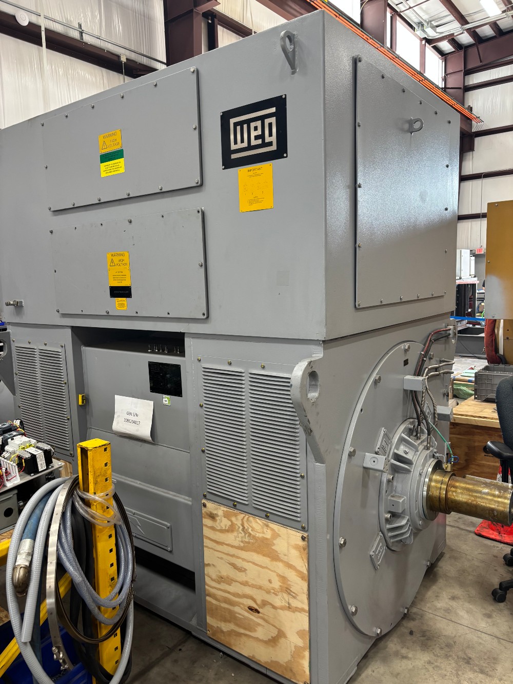 4000 KW, Weg #GPA 104, 4160 Volts, 5000 kVA, Synchronous Generator, 60 Hz, New Zero Time - Image 3