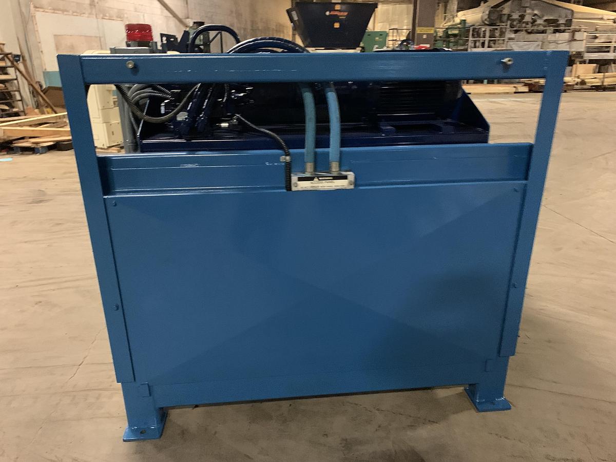 60" x 48" x 30" Excel #EX-60, automatic manual tie baler with conveyor, 54" x 35" feed opening - Image 5