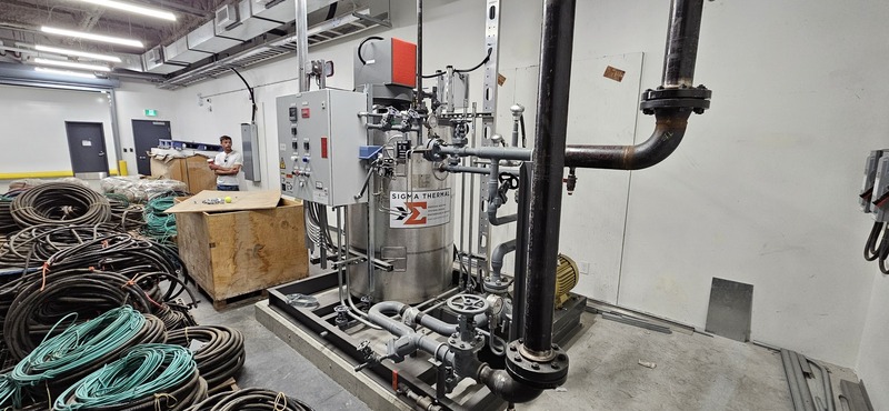 .7 MMBTU/hr, 205 KW, Sigma #HC2-1.0-D-SF, thermal hot oil heater, new surplus - Image 4