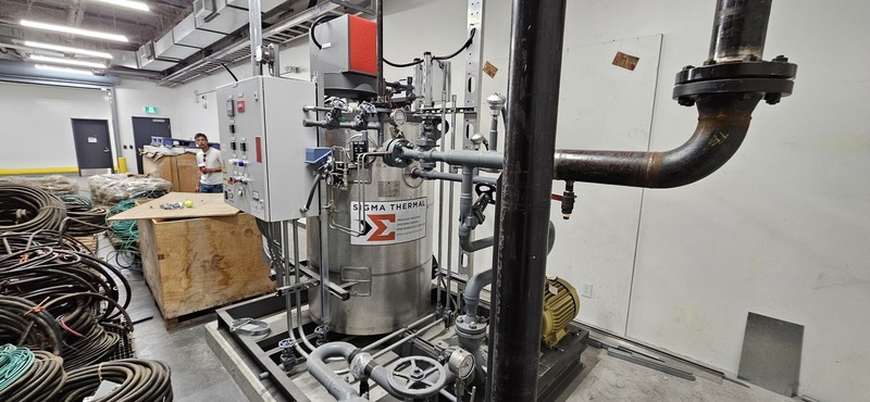 .7 MMBTU/hr, 205 KW, Sigma #HC2-1.0-D-SF, thermal hot oil heater, new surplus - Image 5