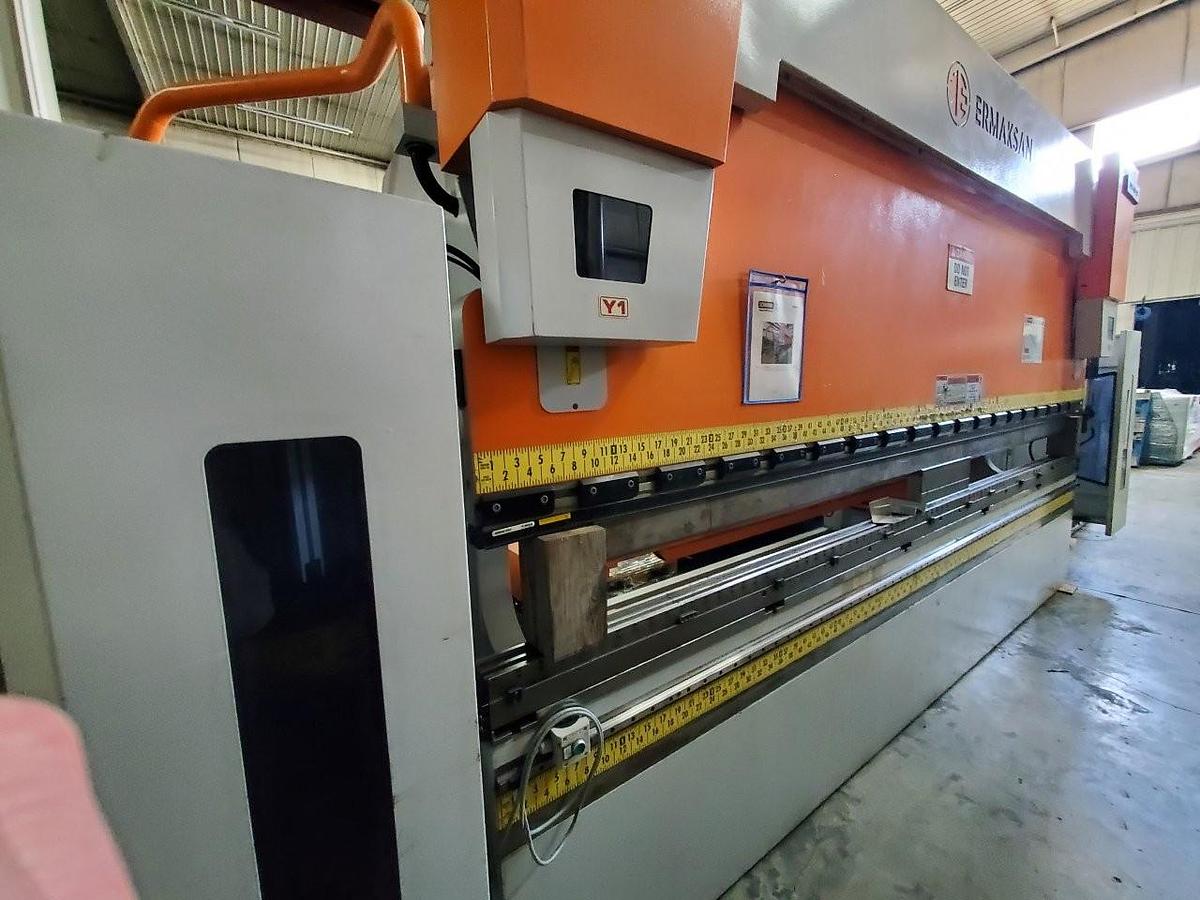 193 Ton, Ermaksan #SB-4270-175, CNC press brake, 14' overall, 148.82" between housing, 10.8" stroke, 16.1" - Image 3