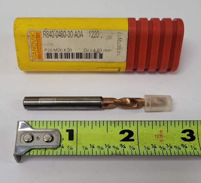 SANDVIK COROMANT - R840-0480-30-A0A - DC=4.80mm DRILL - Image 1