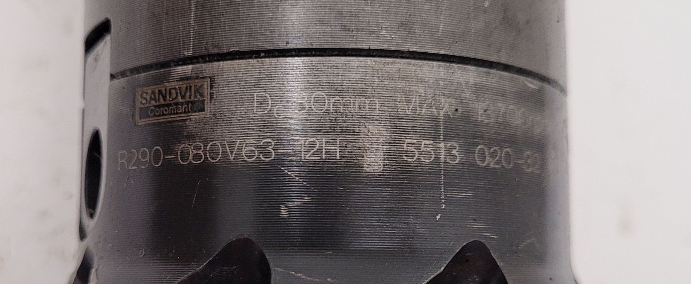 Sandvik r290-080v63-12h 80mm face mill - with varilock 3" extension - Image 7