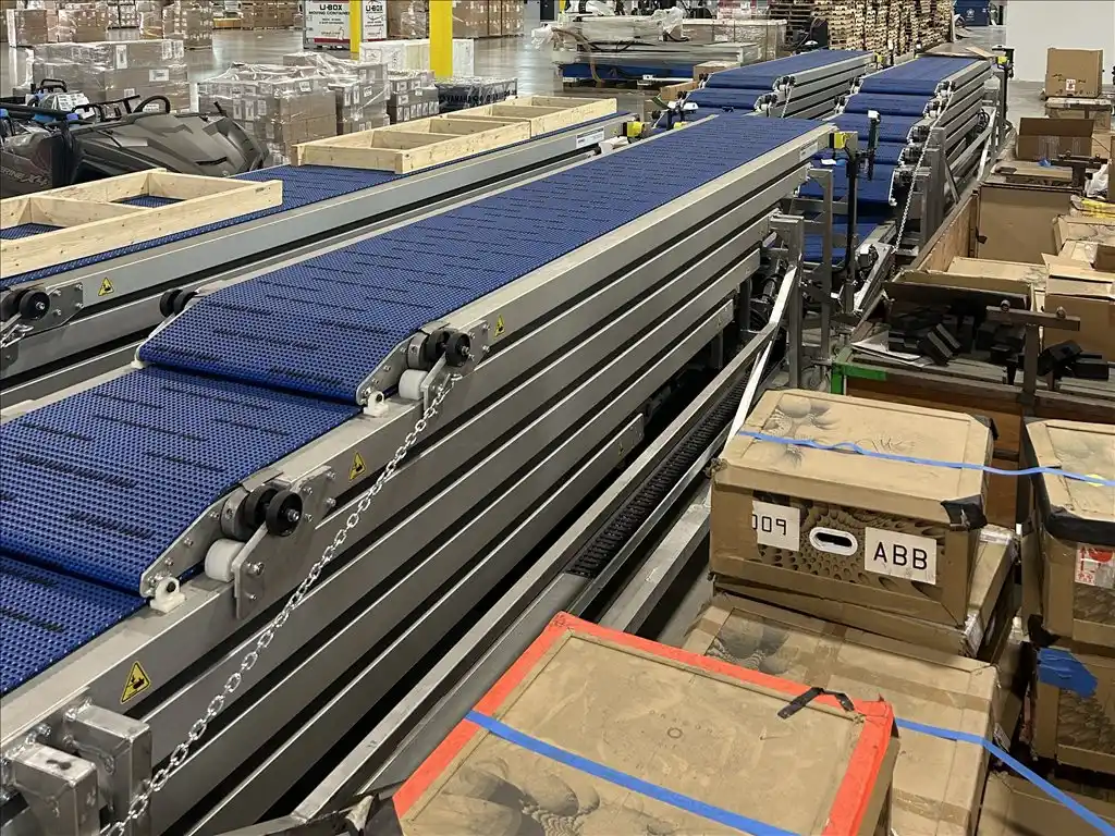 24" wide x 6.9' long, Gorbel #AE-DT24081-H, cascading belt conveyor, (4) 13' 6"sections, 480 V., new - Image 2