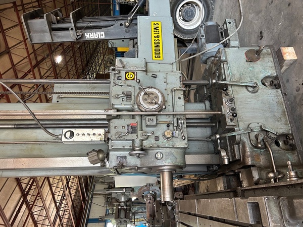 5" Giddings & Lewis #70D5-T, table type horizontal boring mill, 48" x 98" T-slotted table, digital read out - Image 3