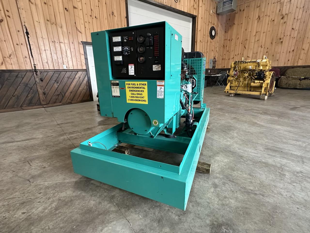 35 KW Cummins, Onan #4B3.9-G2, diesel generator, skid mounted, 120/240 Volts, 4097 hours, 1999 - Image 1