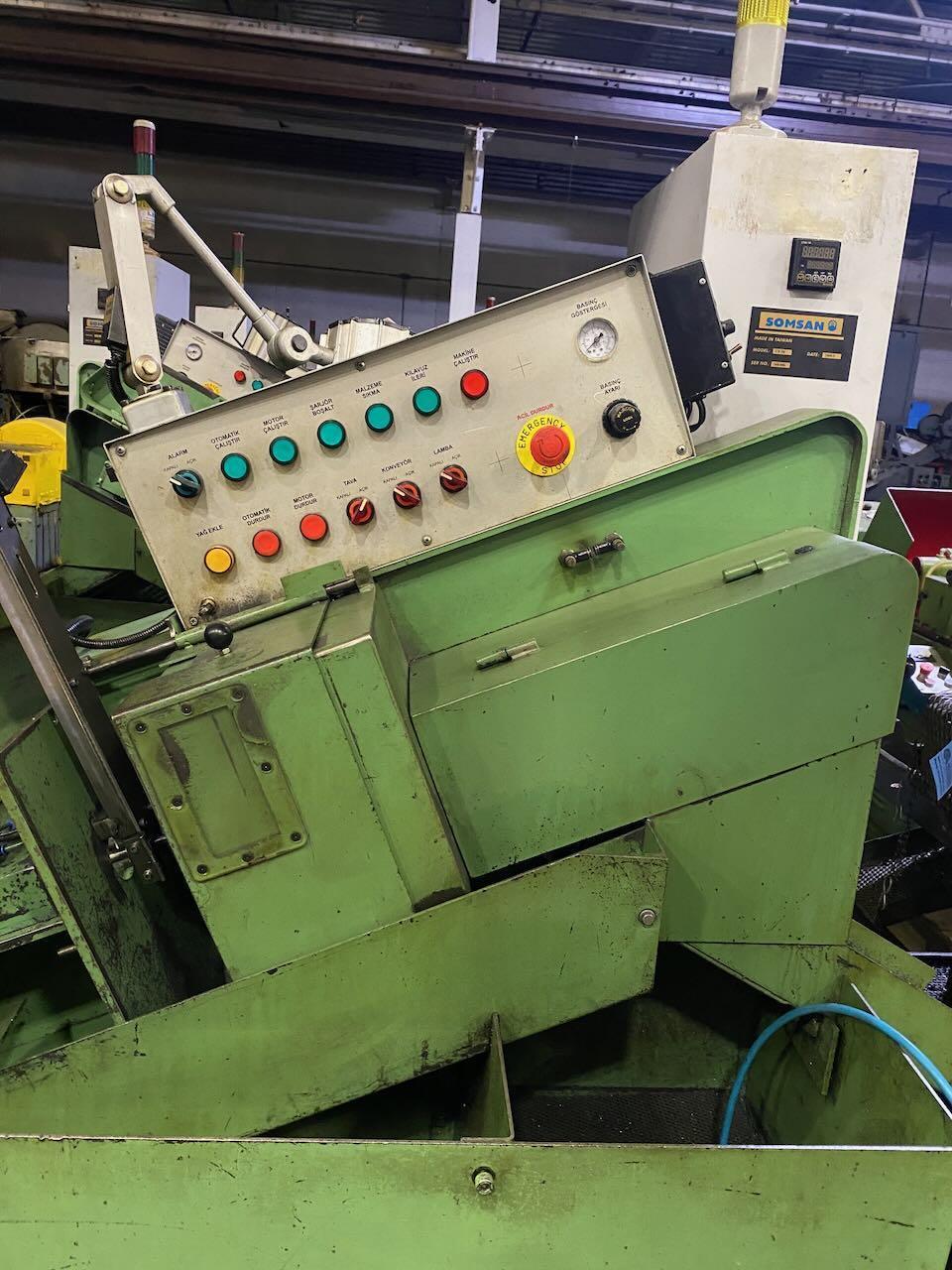 Somsan #CF-38, round nut tapping machine wivibratory feeder, hydruaic clamping, 2009 - Image 7