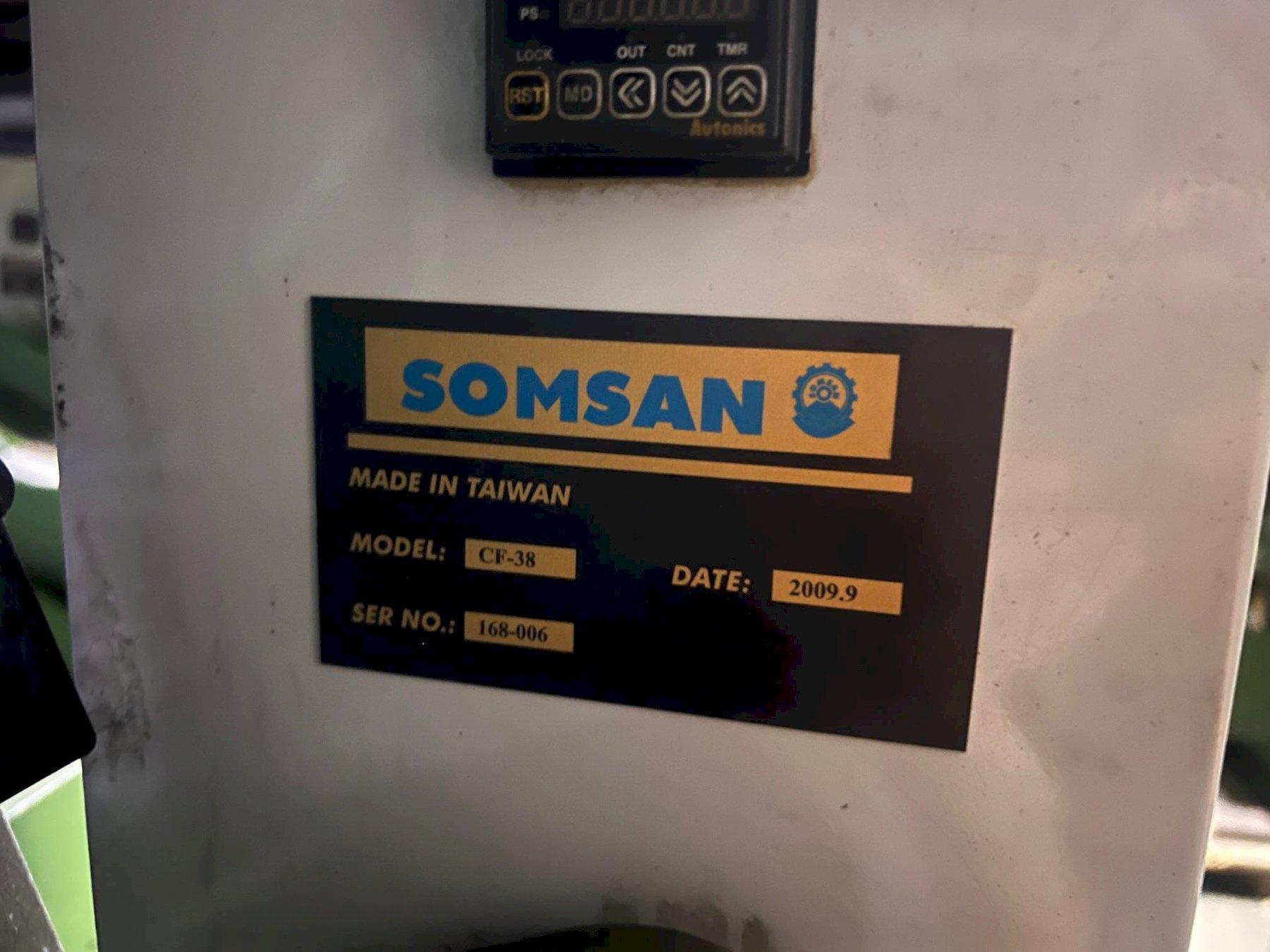 Somsan #CF-38, round nut tapping machine wivibratory feeder, hydruaic clamping, 2009 - Image 9