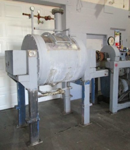 J.h. Day turbulent mixer/dryer, Stainless steel, jacketed, 30 HP, 36' ID x 48" long chamber - Image 2