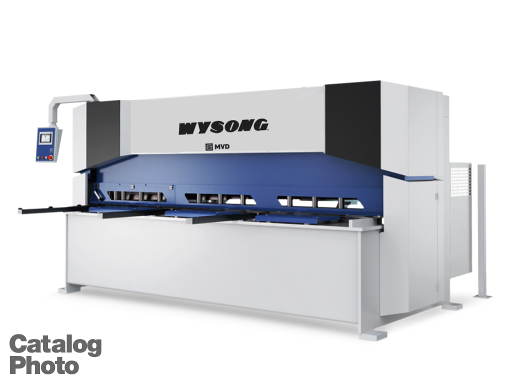 3/8" x 13' Wysong #MB10-157, hydraulic shear, 10" throat, 39" standard servo motorized back gauge, new - Image 1
