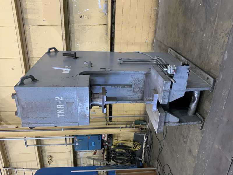 150 Ton, Hannifin #T150, hydrauic C-frame press, 29" x 39" table area, 15 HP, single hand lever - Image 9