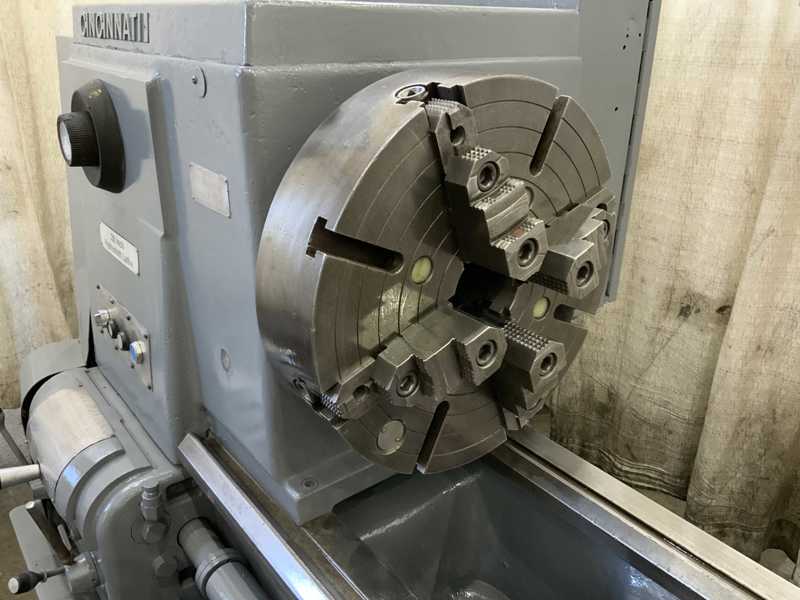 26" x 216" Cincinnati #216RL, engine lathe, 18" swing over cross slide, 4-jaw 18" chuck, 15 HP, taper - Image 6