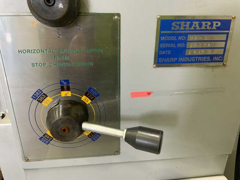 Sharp #UH-3, horizontal mill, 12" x 63" table, coolant, #50 NS, 35-1382 RPM, 2019 - Image 5