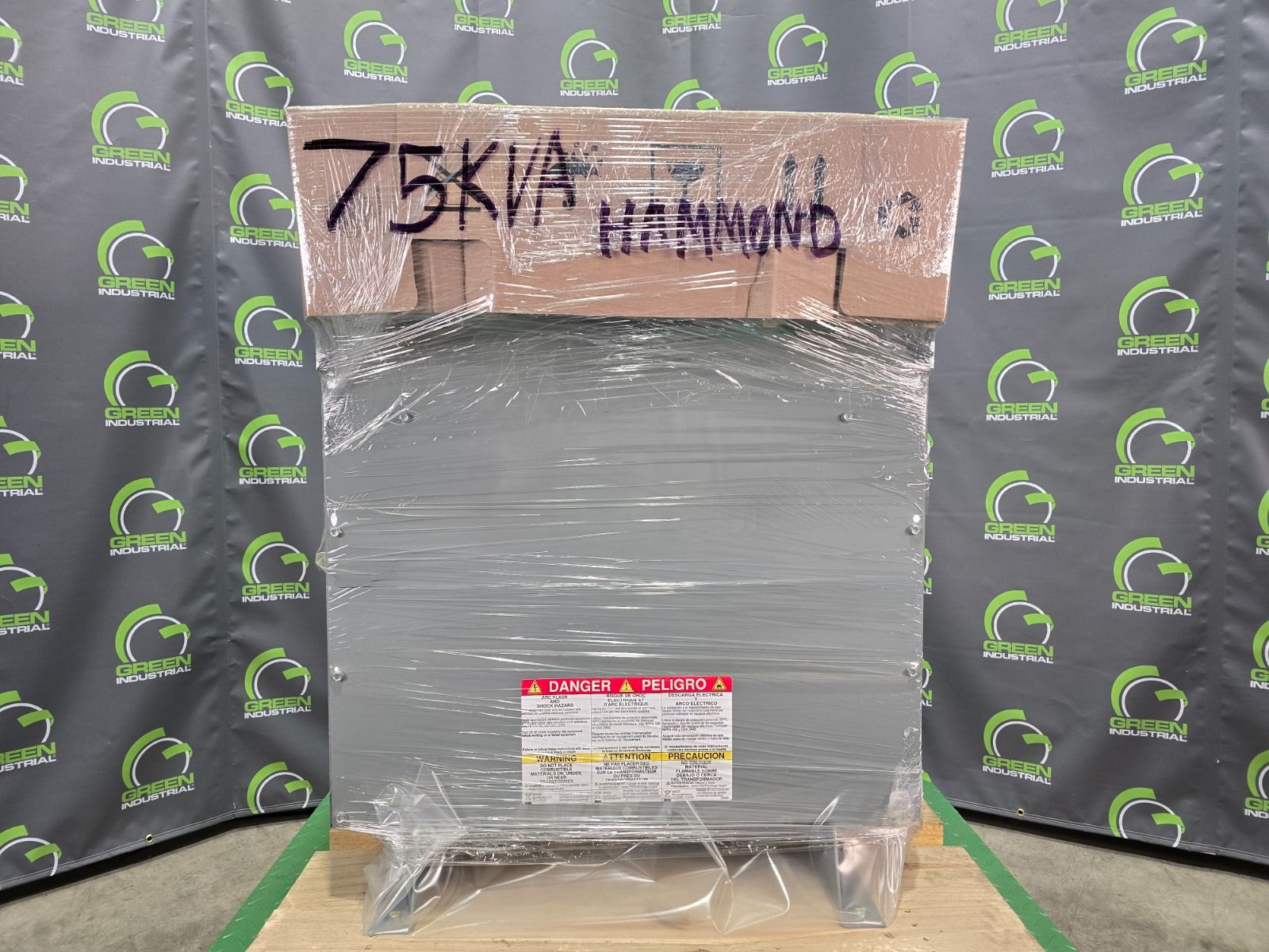 75 KVA 208 Delta Primary, 480Y/277 Secondary, Hammond SG3A0075BK, Nema 3R, step up, Dry Type, new - Image 2