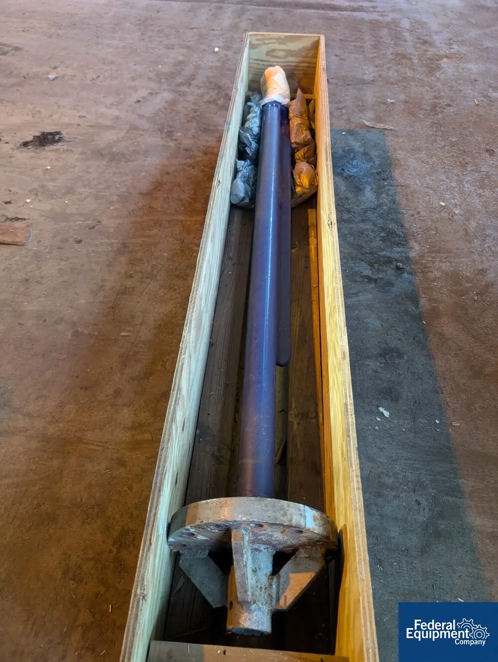 1000 gallon Pfaudler, Glass Lined Fin Baffle, 76" wet, 83" overall, 5" span, c flange, unused - Image 6