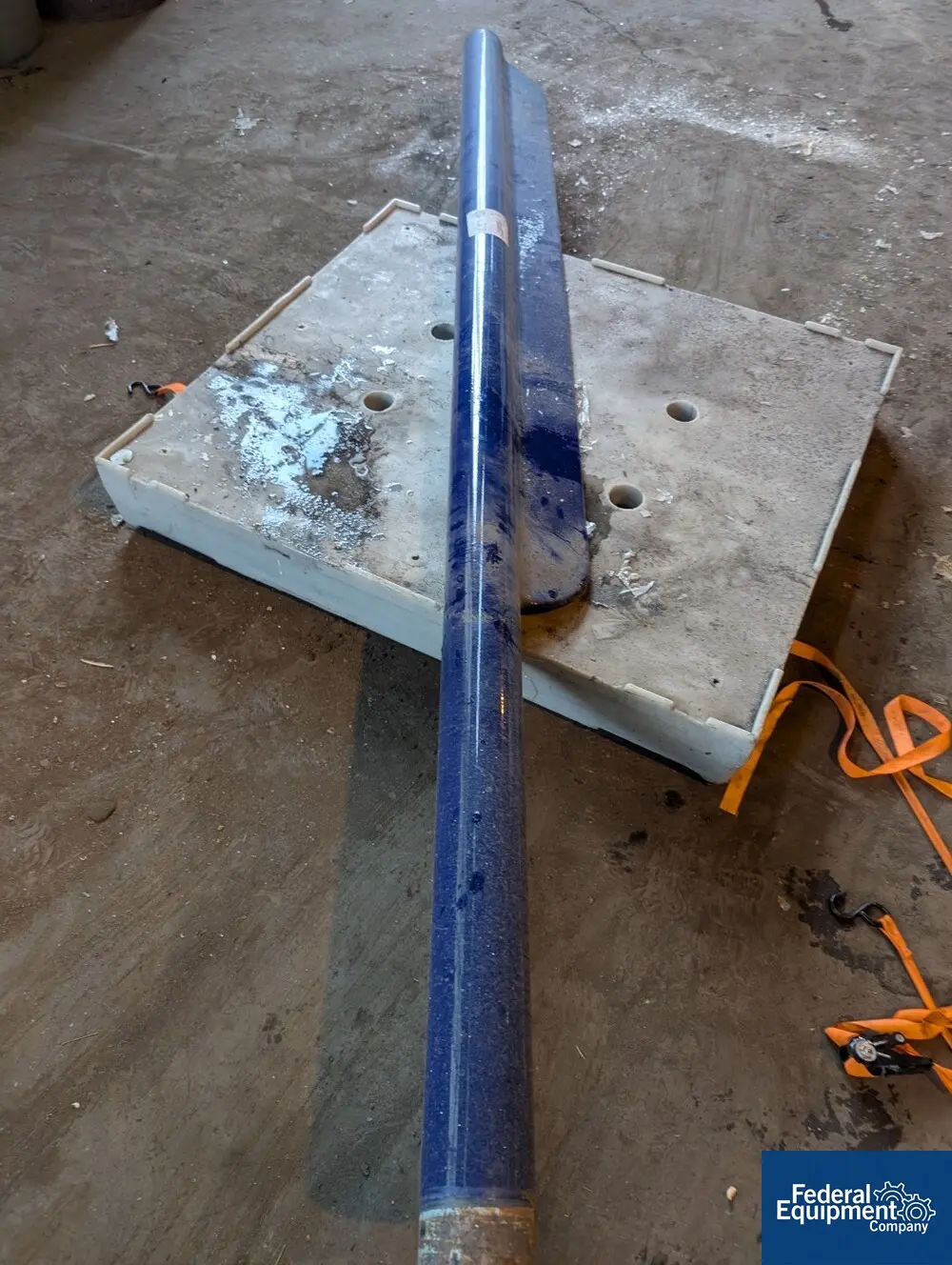 2000 gallon Pfaudler, Glass Lined Reactor Fin Baffle, 114" L - Image 5