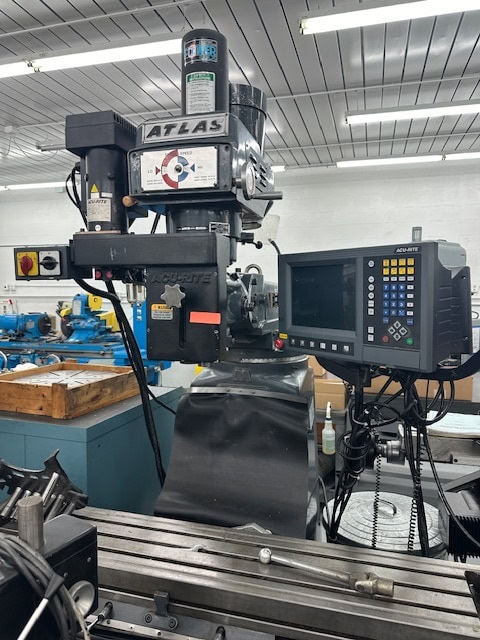 Clausing #3VS08, Knee Mill, w/Acu-Rite digital read out & R8 Spindle Taper, 10" x 54" Table, 33" X, 12" Y - Image 2