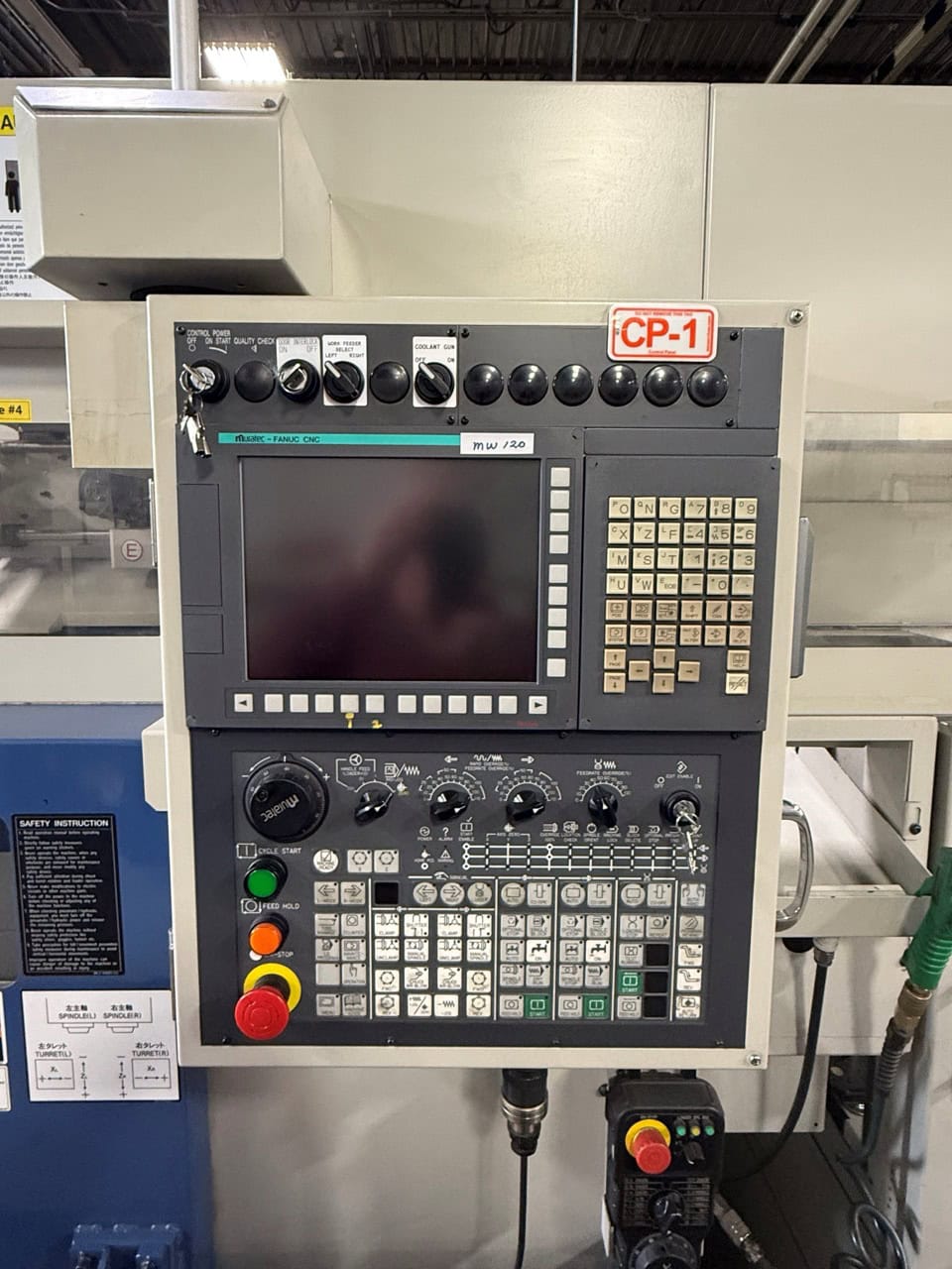 Muratec #MW-120, Twin Spindle CNC Lathe, 13.39" Between Spindles, 11.6" Swing, 6/8" Chuck, 8 Stations, 15 HP - Image 3