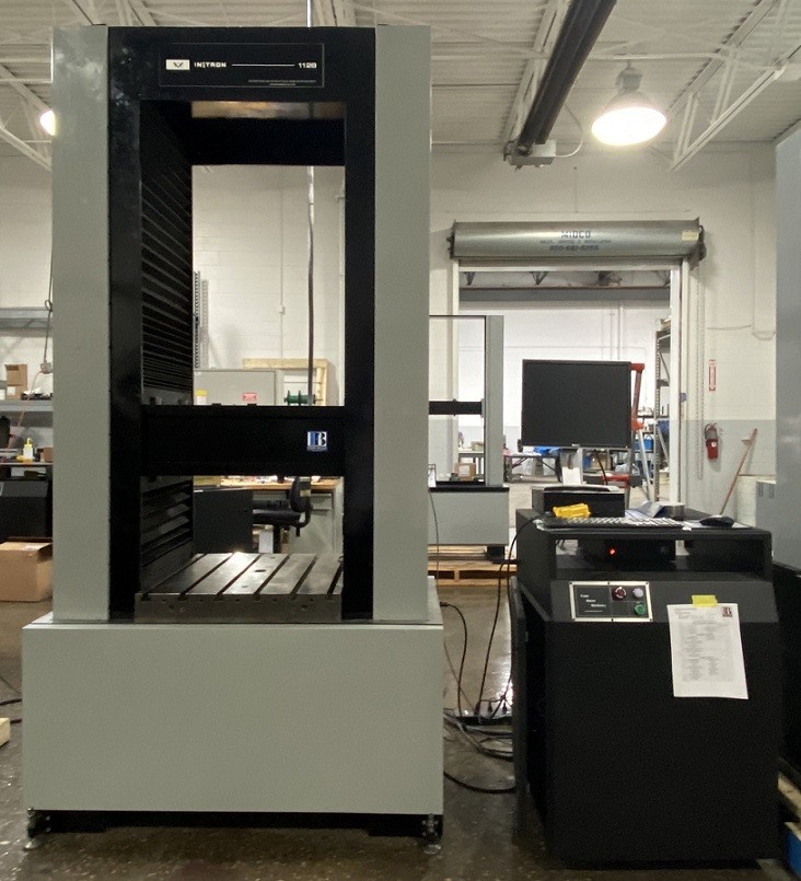 120000 lb. (60kN) Instron #4210, tensile/compression testers, 52" testing stroke, reconditioned - Image 1