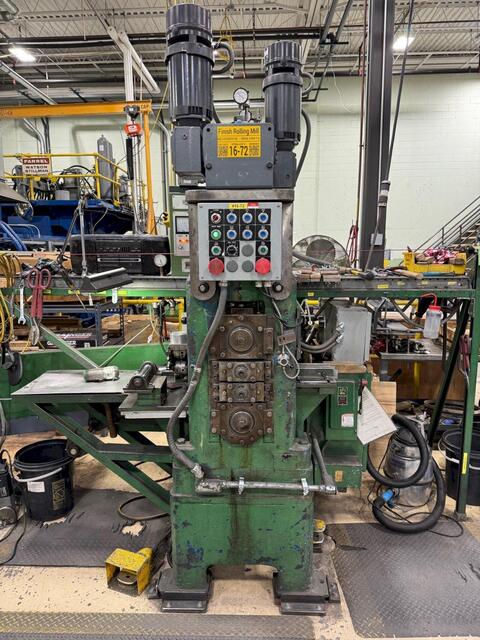 3" x 6" x 6" Waterbury-Farrel, 4-Hi work driven bonding mill - Image 2